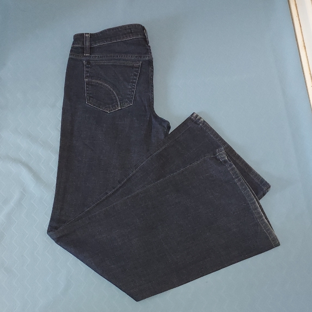 Joe's Jeans Dark Indigo Wide Leg Flare Jeans